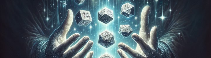 Illustration of dice divination