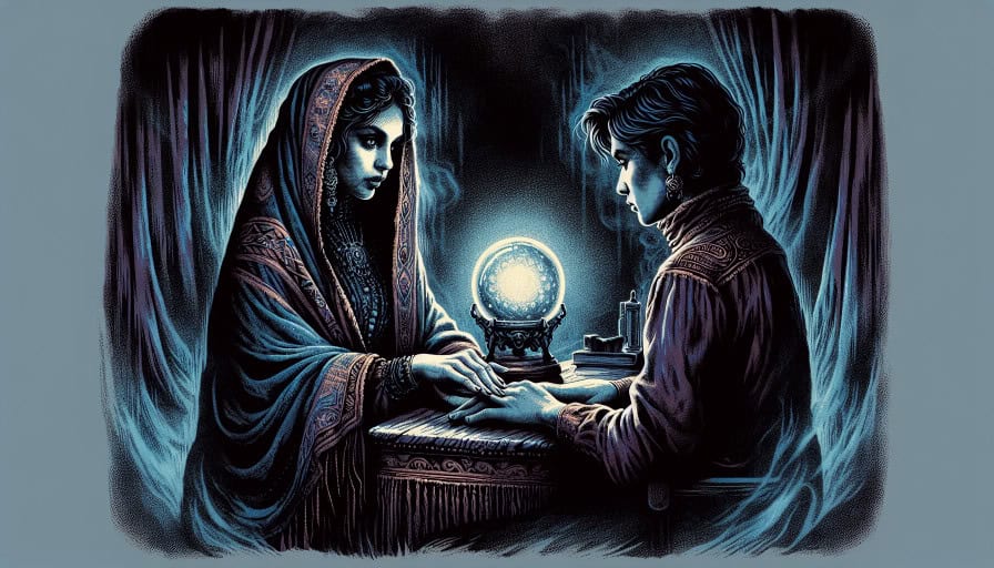 performing a palm reading