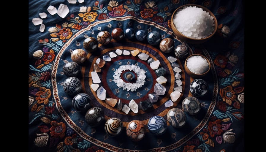 Traditional lithomancy stones