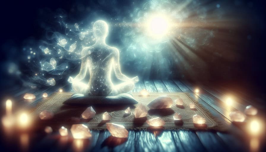 person meditating