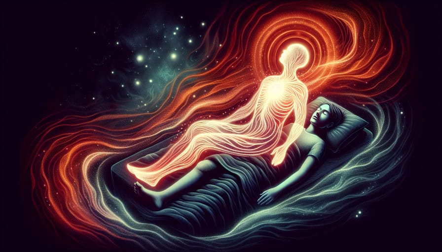 person experiencing spiritual awakening