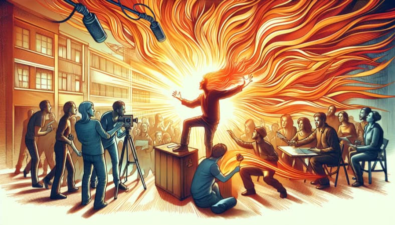 orange aura individual excelling