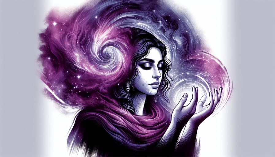 mystical purple aura