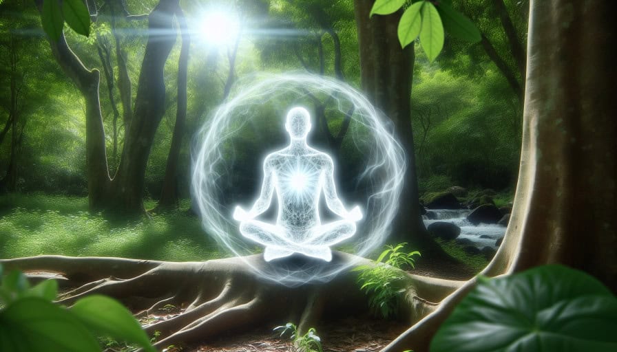 bright white aura
