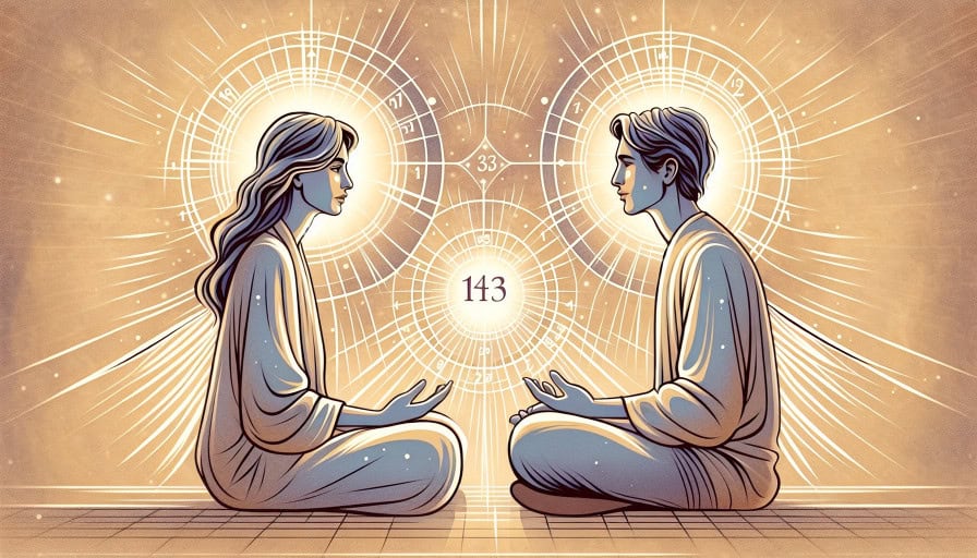 two individuals communicating openly