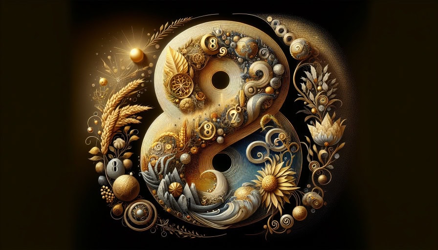 representation of numerology and abundance