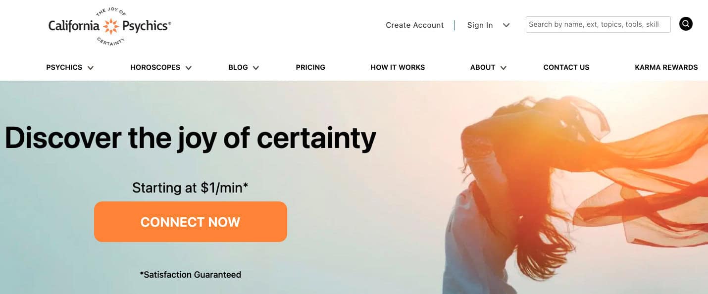 california psychics homepage