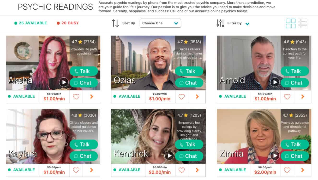 california psychics user experience